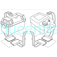 Laikiklis akumuliatoriui/kuro bakui Laikiklis akumuliatoriui/kuro bakui
